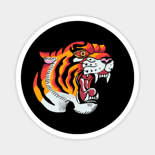 American Traditional Tiger Magnet